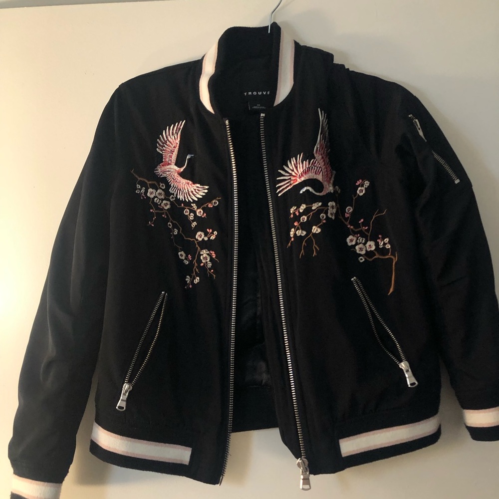 Trouvé black bomber jacket